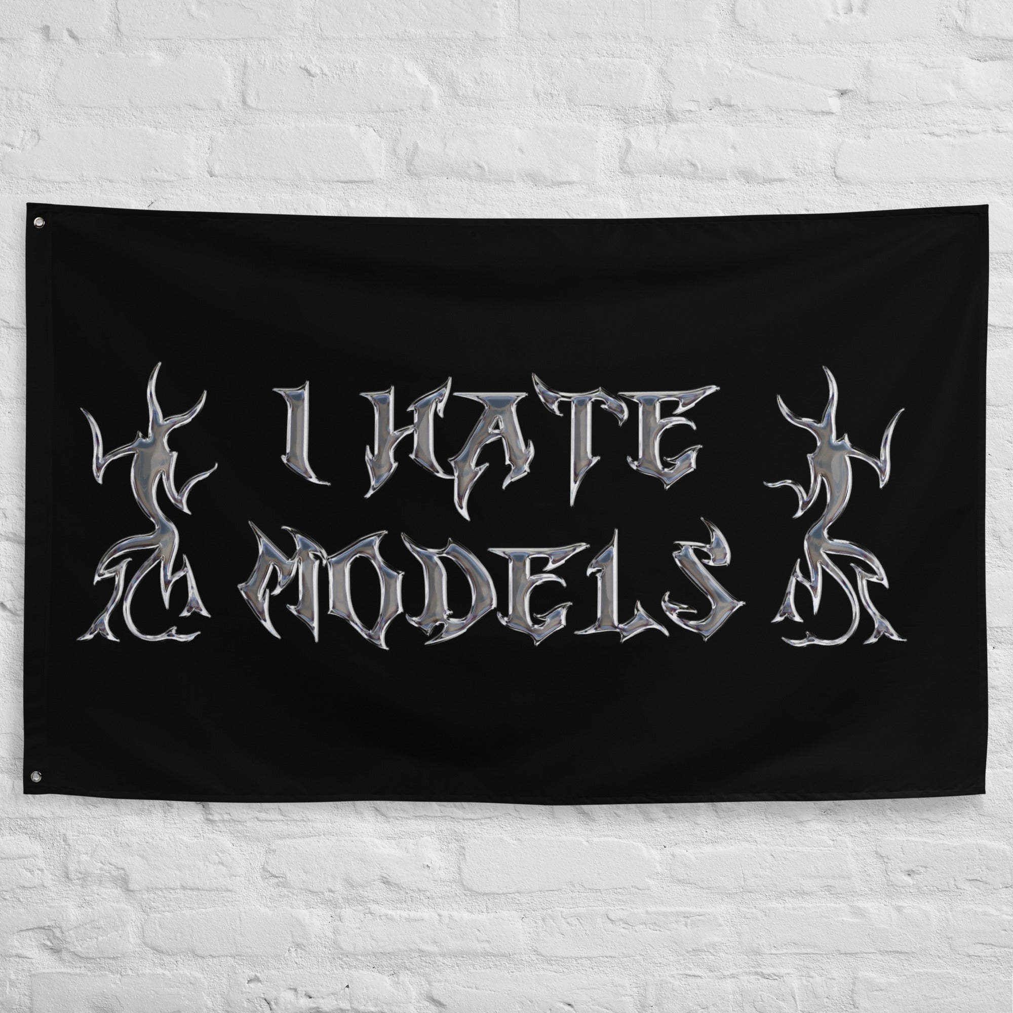 I Hate Models Hard Techno Flag