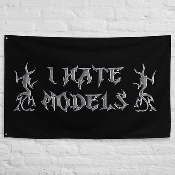 I Hate Models Hard Techno Flag