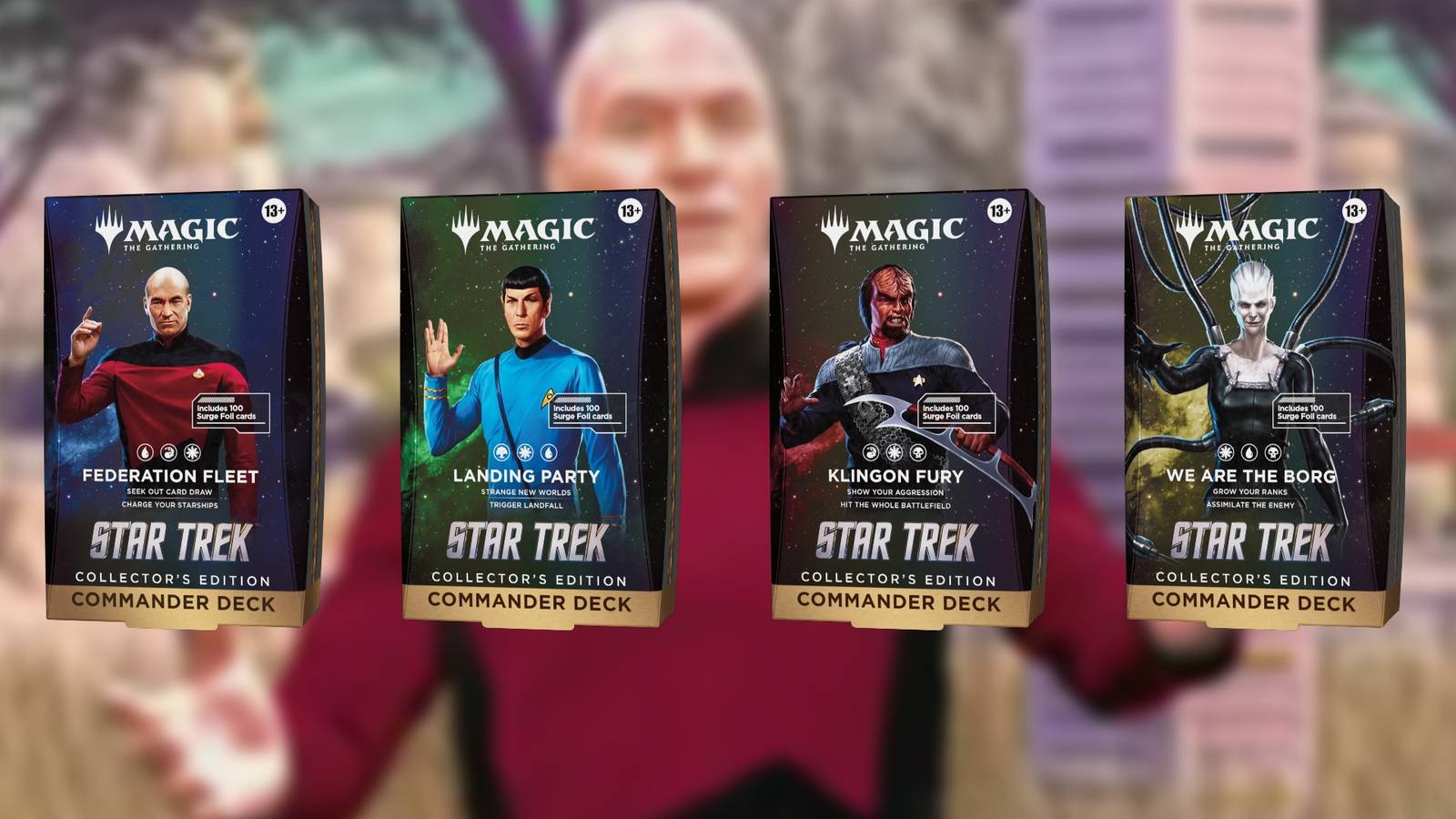 Here's A Closer Look At All Four Star Trek Commander Precons In MTG