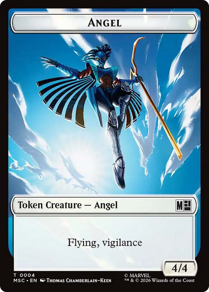 Angel Token} // {Vibranium Token} | Marvel Super Heroes Commander