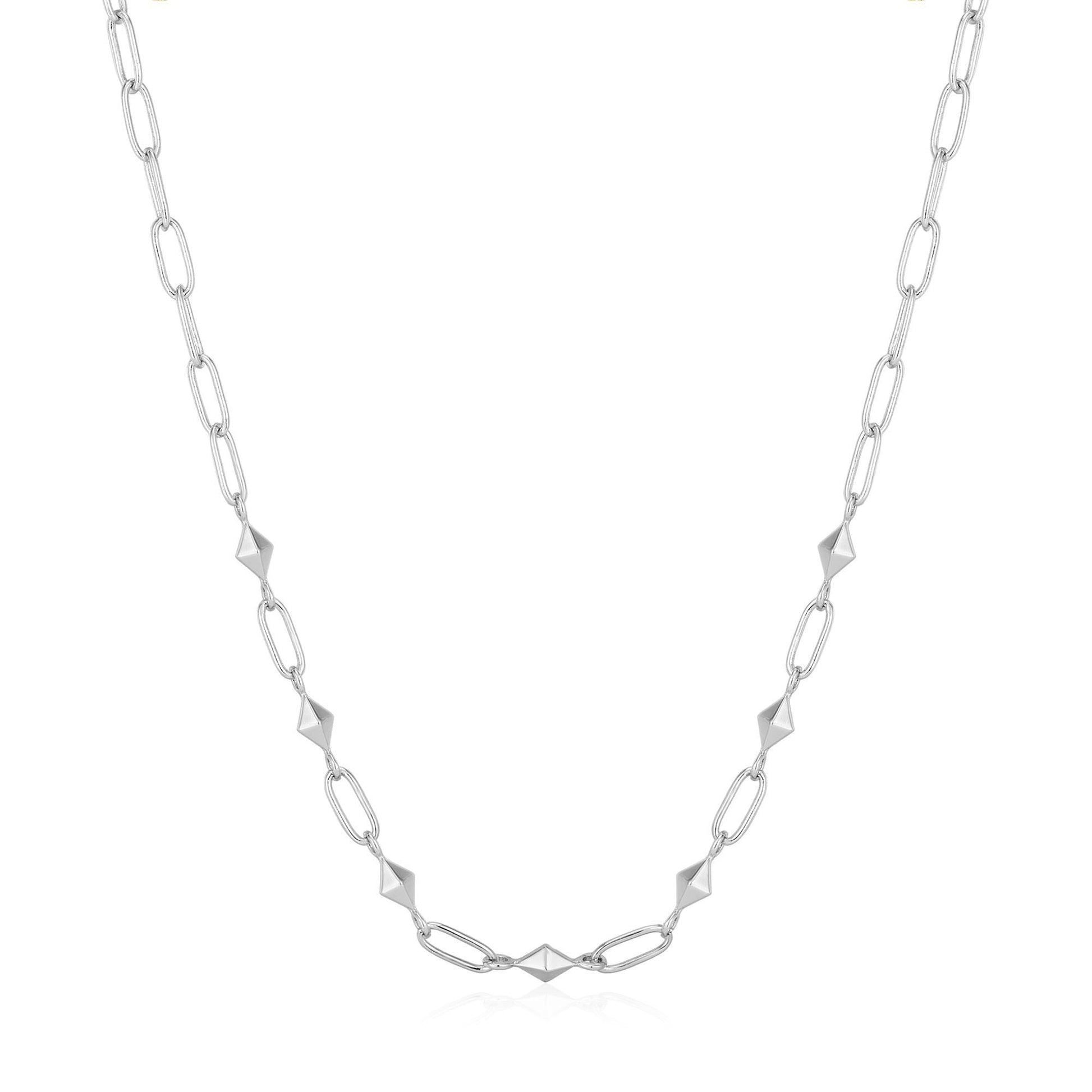Collier à pointes en argent N025-03H