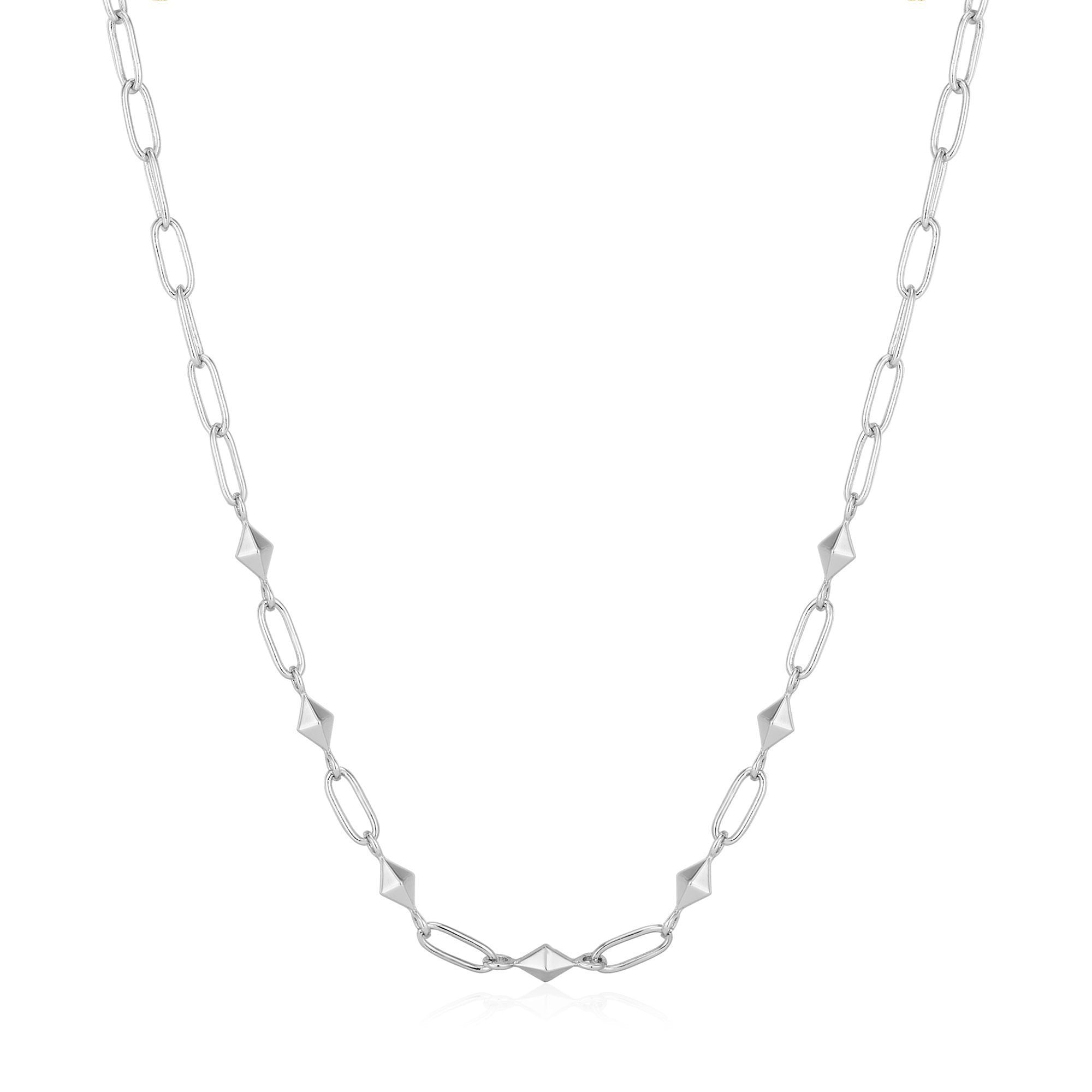 Collier à pointes en argent N025-03H
