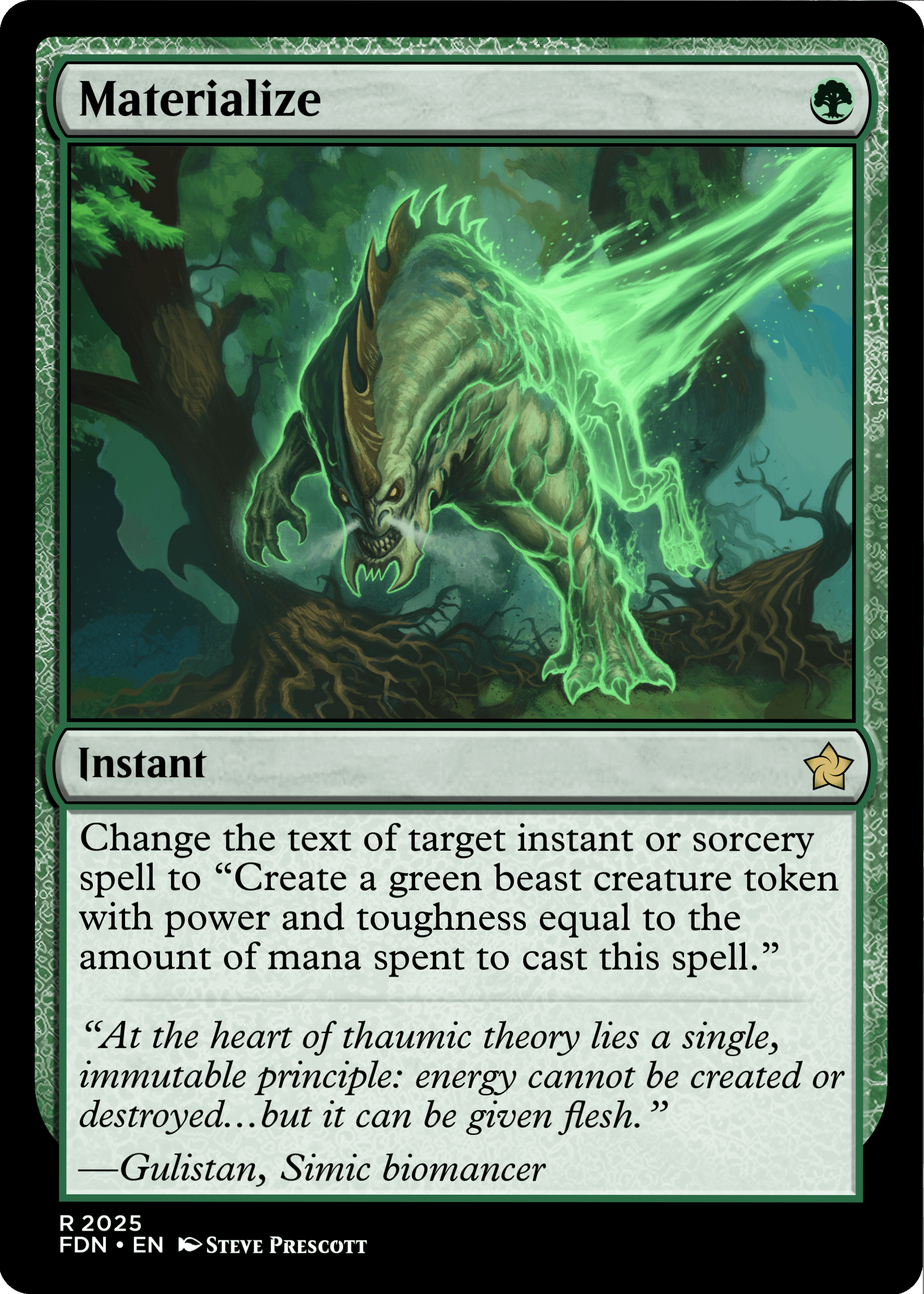 Another Not-Counterspell but for Green : r/custommagic