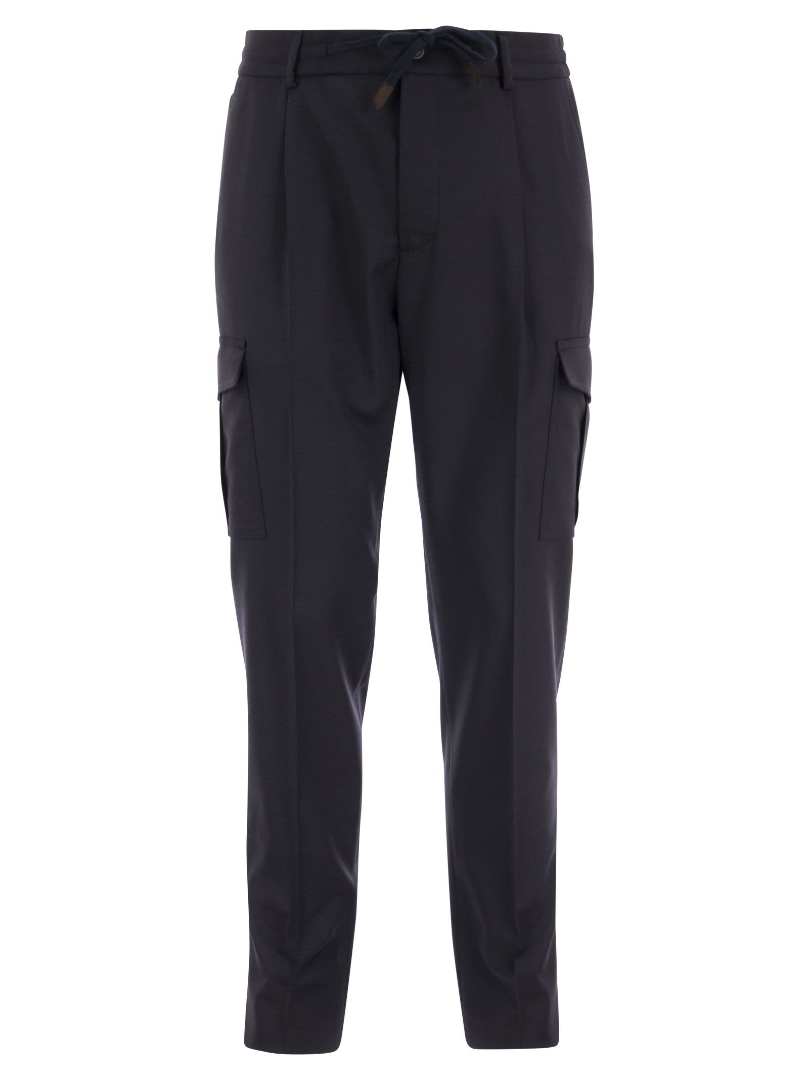 Peserico Cargo Trousers With Drawstring