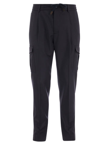 Peserico Cargo Trousers With Drawstring