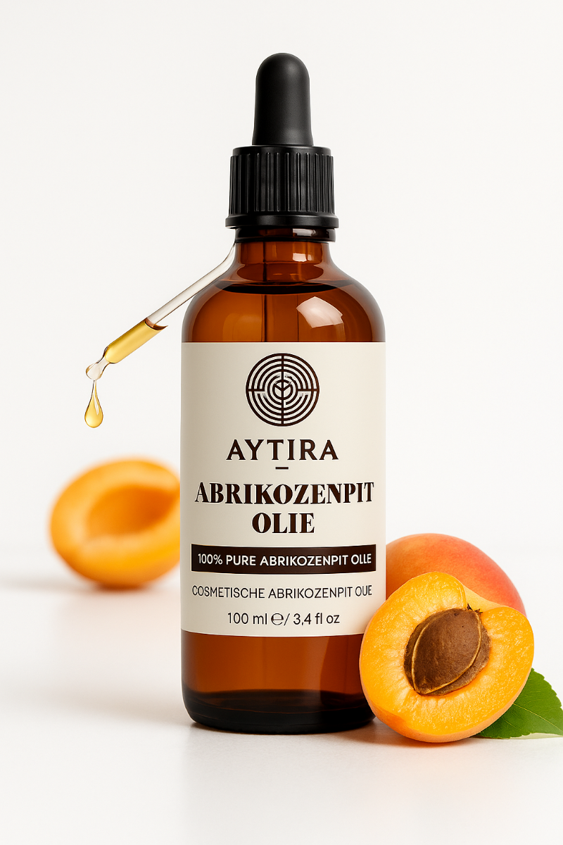 Aytira Abrikozenpit Olie 100 ml – 100% Pure Cosmetische Olie – Voor Gezicht, Huid & Babyverzorging