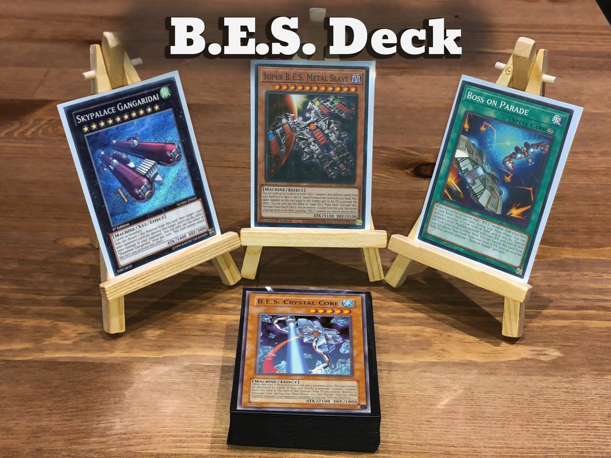 Yugioh B.E.S Deck 40 Cards + Extra Deck + Sleeves