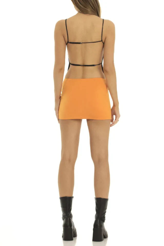 Sequin Open Back Top