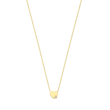 Isabel Bernard De la Paix Amore 14 Karat gold necklace with diamond 0.02 carat IBD350028