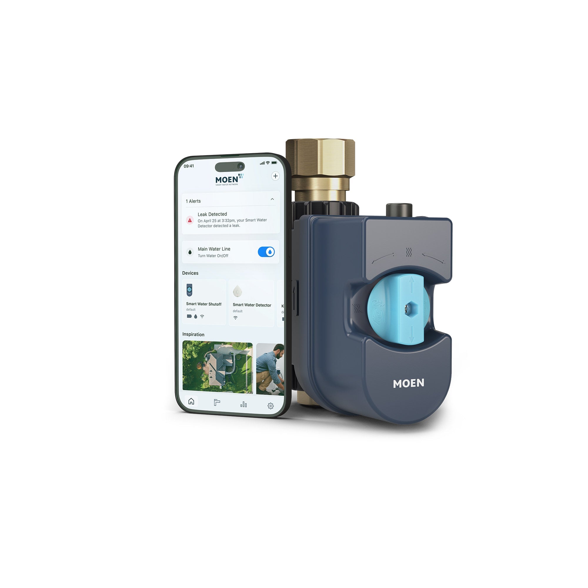 Moen Flo Smart water monitor and shutoff - 1-inch