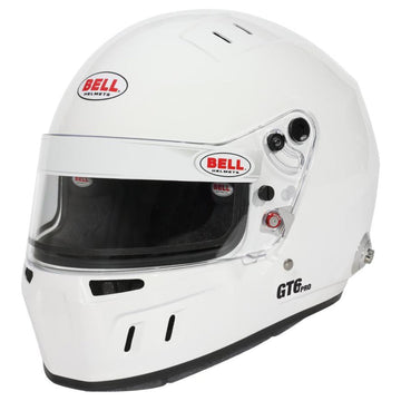 Bell GT6 Pro white helmet front angled view image