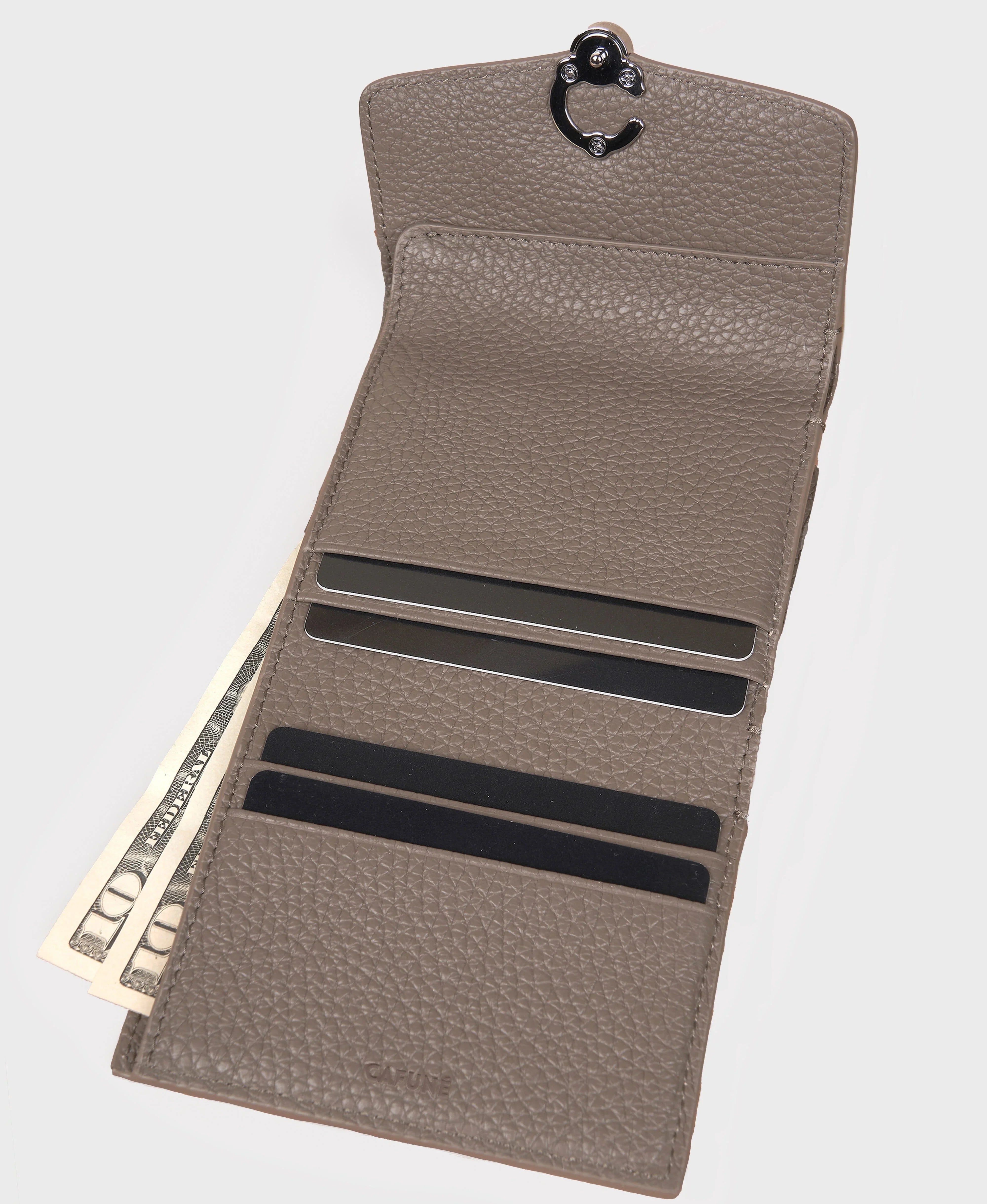 Double-C Wallet - Brownstone