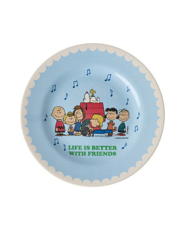 Piatto frutta Snoopy azzurro