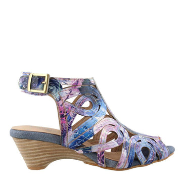 L'ARTISTE FLOURISHA-BLUM WOMEN SANDALS