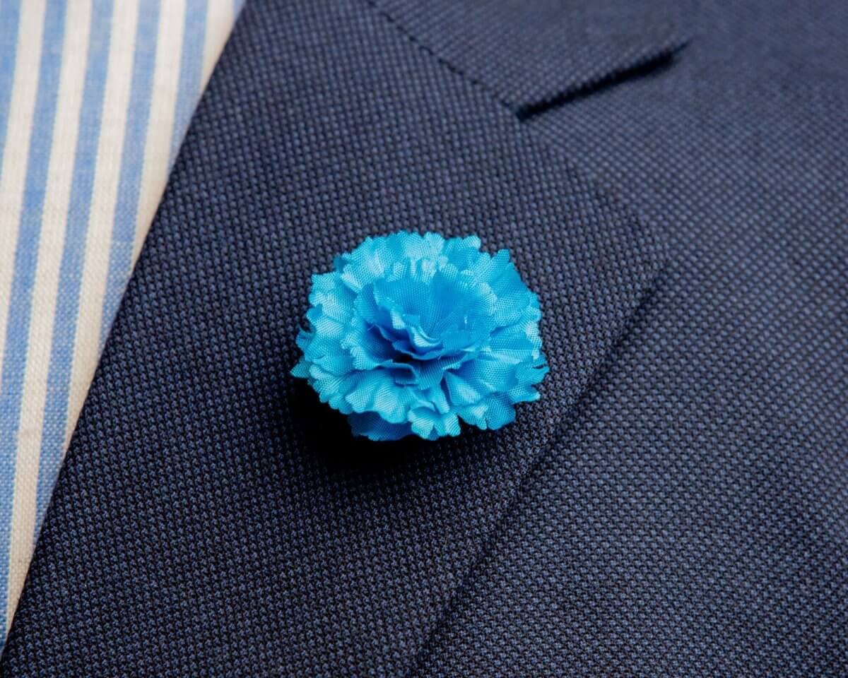 -Boutonnière Nelke Türkis a Klein (Caryophyllaceae) - Herr von Welt - Herr von Welt