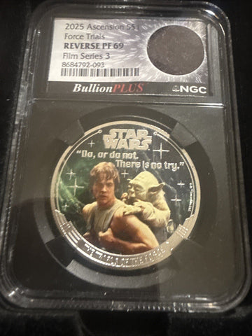 Bullion Plus Film Series 3 - Star Wars - Force Trials - 1oz Silver/Jedi Robe Cut - toyscardscomics