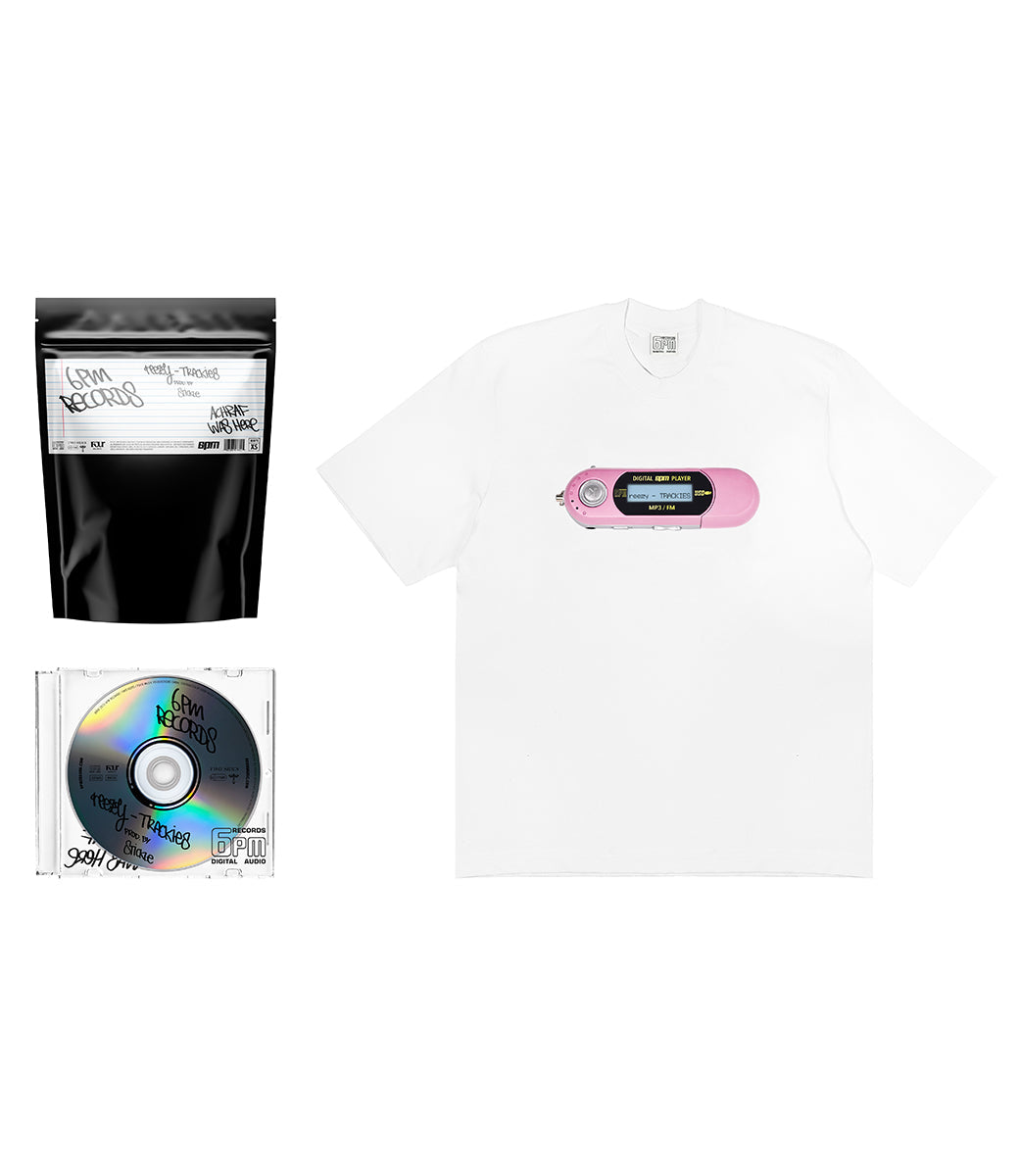 6PM RECORDS X reezy TRACKIES BUNDLE WEIß