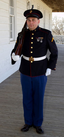 USMC Dress Blue Uniform – WWII Impressions, Inc