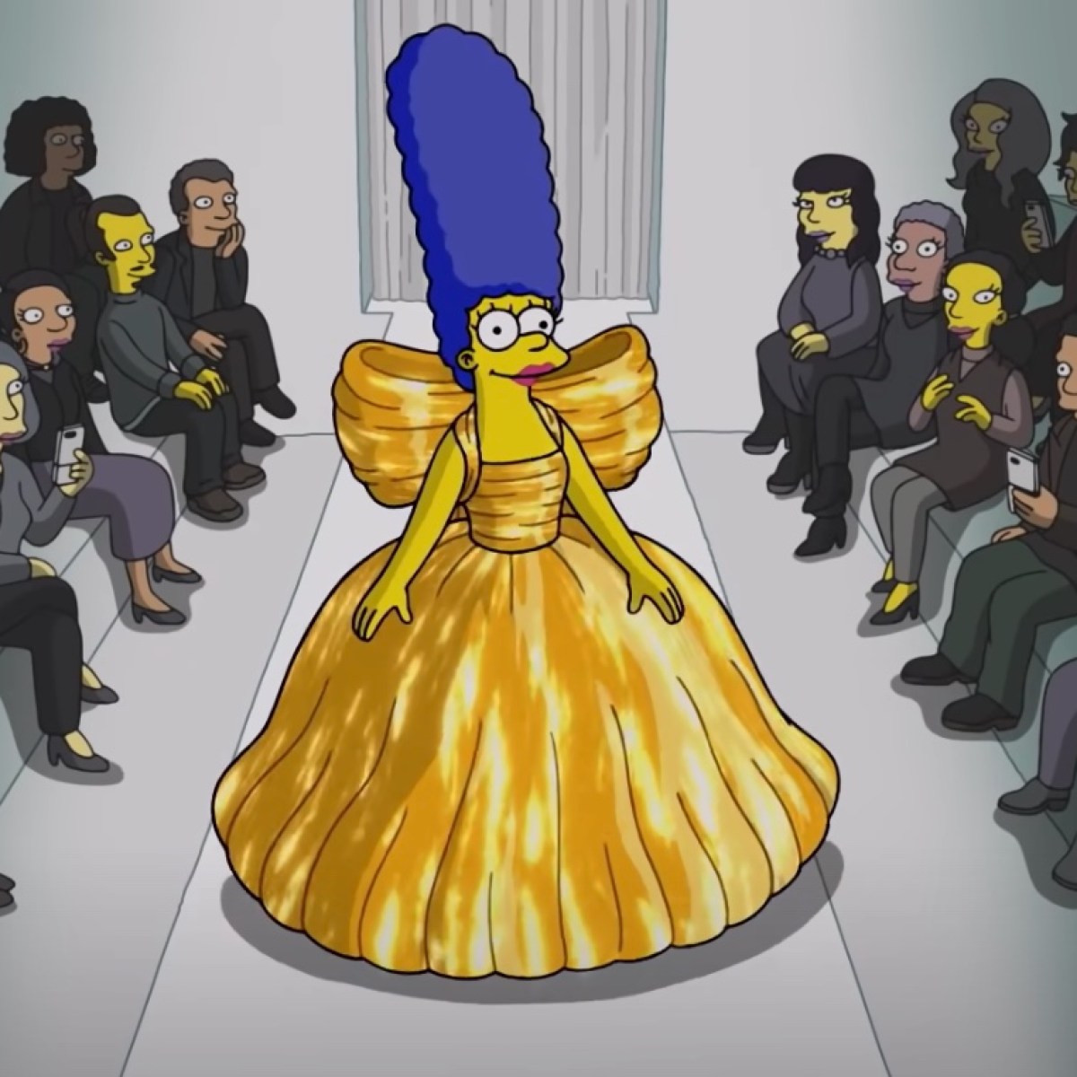 See Homer and Marge Simpson walk the runway as Paris Fashion Week models