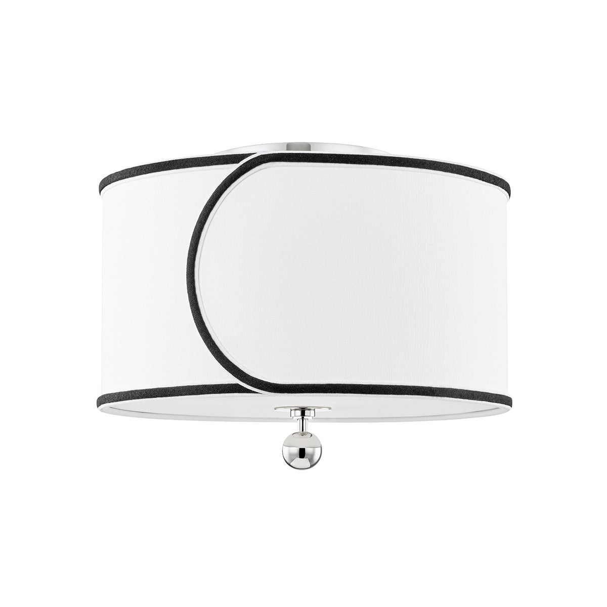 Zara Semi Flush - Polished Nickel