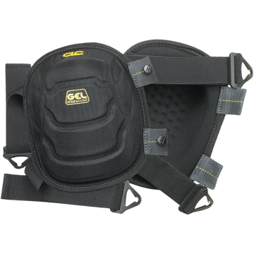 Black flooring kneepads with Gel-Tek cushioning and adjustable straps for comfort in Safety and Hardware collections