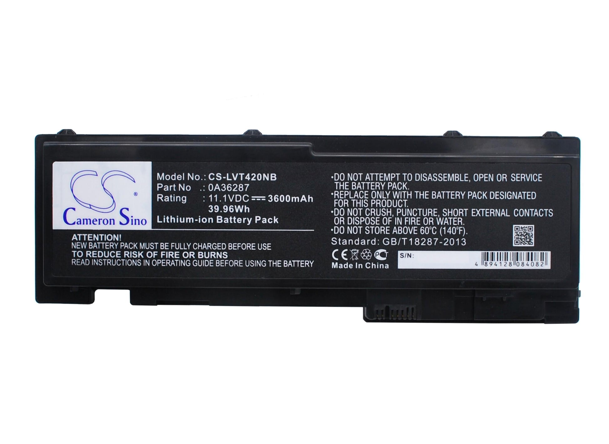 Battery for laptop Lenovo ThinkPad T420s T420si T430s 42T4846, 11.1V, 3600mA CAMERON SINO