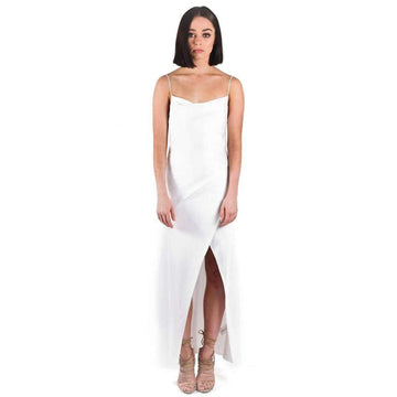 Bowery Slip Dress Cold White