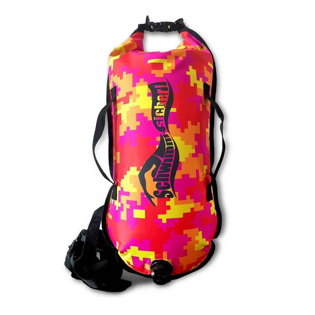 schwimm-sicher.de Swim & Safety Buoy, classic, camo