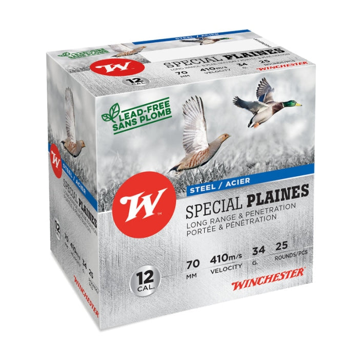 Cartouches Winchester Spécial Plaines Steel 34 g - Cal. 12/70