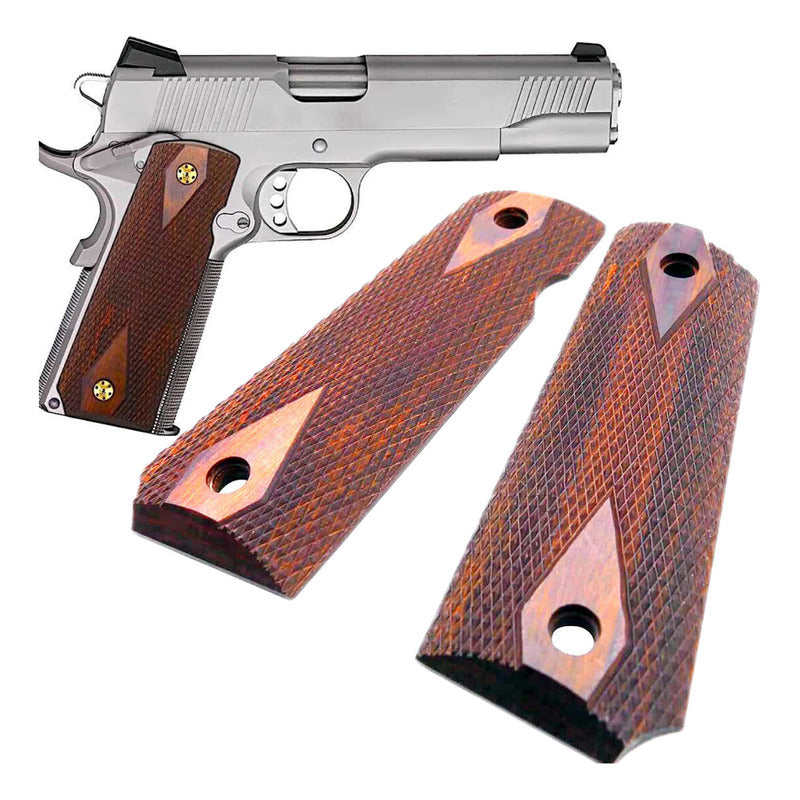 Empuñaduras Grips O Cachas Colt 1911 Madera 38 & 45 Original