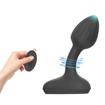 Wireless Remote Control Mushroom Head Vibrating Anal Plug