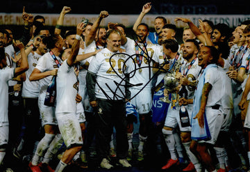 Marcelo Bielsa Signed LEEDS UNITED Photo GENUINE Signature AFTAL COA (1461)