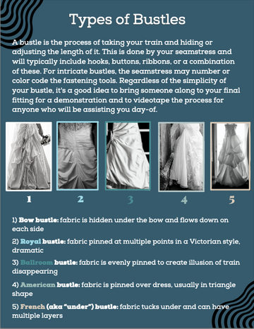 Wedding Dress Bustles