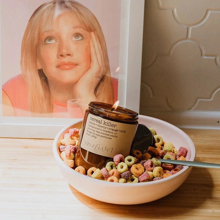 "Cereal Killer" 8oz Soy Candle - In Pursuit Mobile Boutique || Apparel, Accessories & Gifts Saint John, New Brunswick