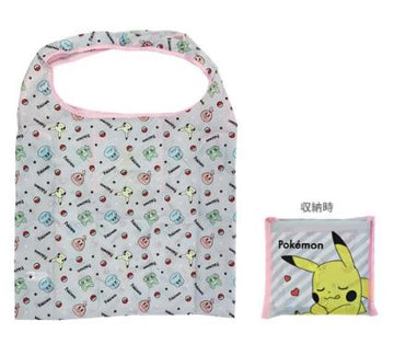 Sac Réutilisable - Pokémon Pocket Monster - Pikachu et Coeur en Plastique Gris