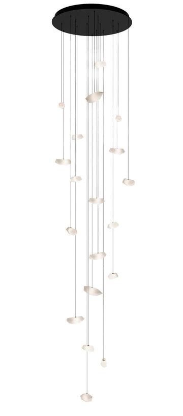 CHRYSTAL Chandelier - Round Long