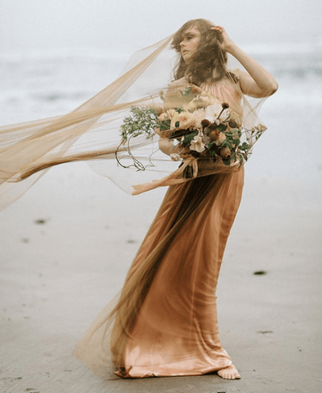 30 Color Wedding Dresses That Are Positively Perfect For Fall Brides ⋆ Ruffled