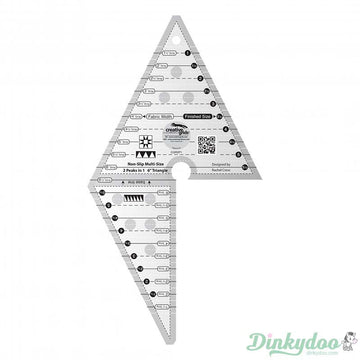 Creative Grids - 2 Peaks in 1 Triangle Quilt Ruler (Pre-order: Sept 2026)