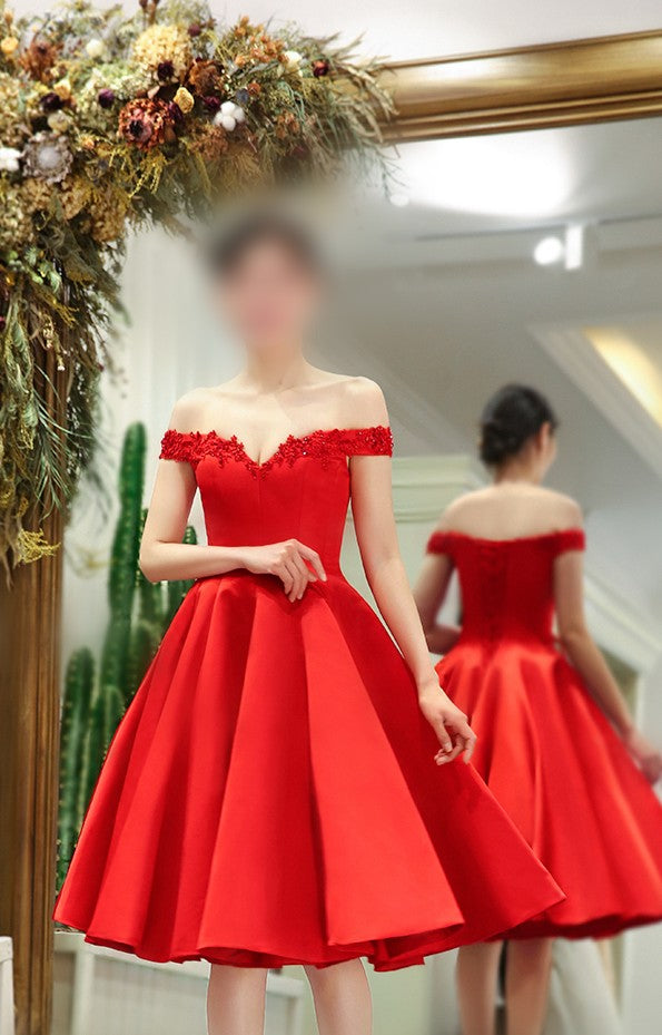 Short Red homecoming dress
