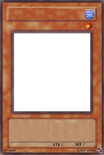 Yugioh Card Template Water by Dream-raccoon on DeviantArt