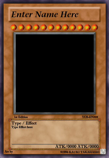 Effect Card Template by Yu-Gi-Oh-Shop on DeviantArt