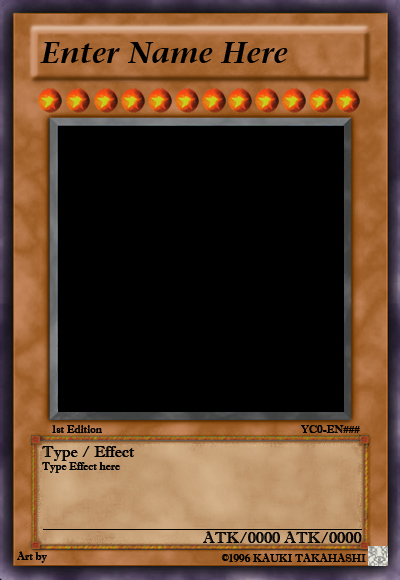 Effect Card Template by Yu-Gi-Oh-Shop on DeviantArt