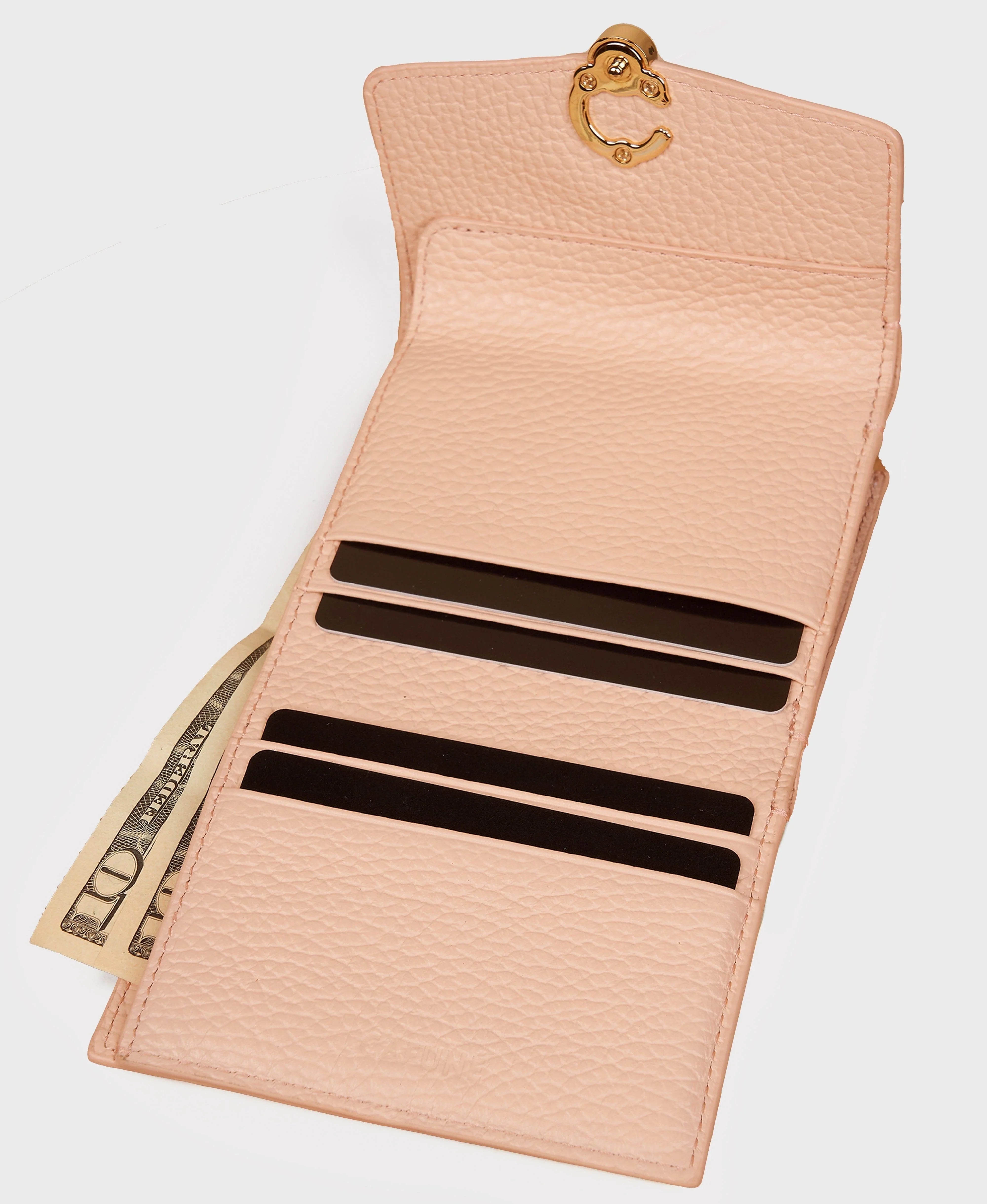 Double-C Wallet - Blush