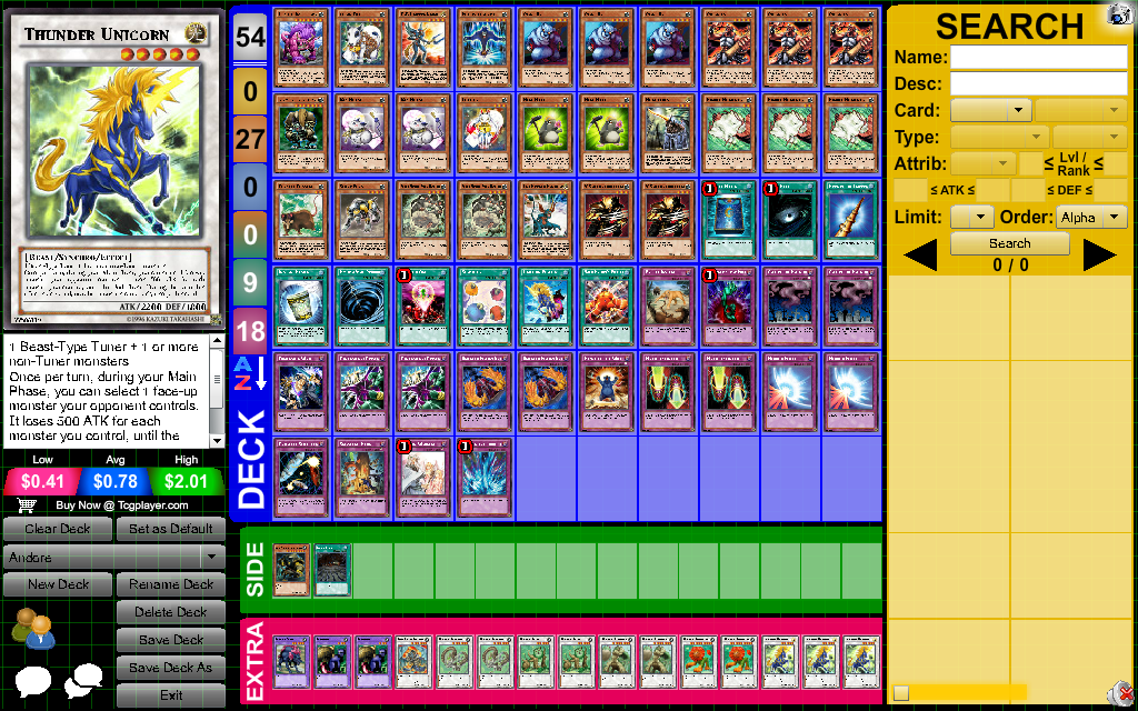 My Andore (Andre) of Team Unicorn Yu-Gi-Oh! Deck by darkartsfart on  DeviantArt