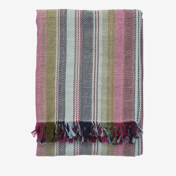 Madam stoltz striped hammam towel
