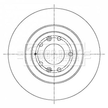 Borg & Beck Brake Disc Single Part No -BBD6030S