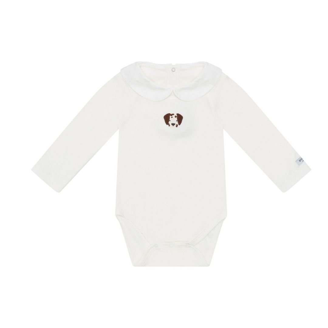Davo Bodysuit Dalmatian Off White Donsje
