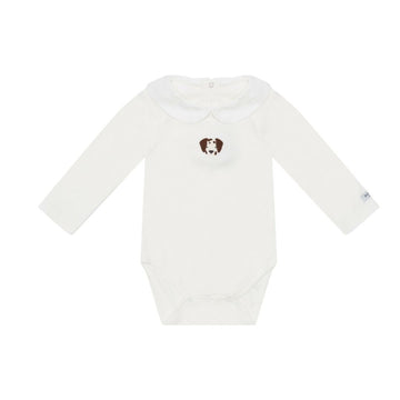 Davo Bodysuit Dalmatian Off White Donsje