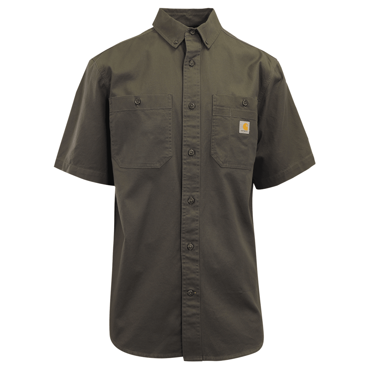 Carhartt Men's Flannel Shirt Gravel Rugged Short Sleeve (225)