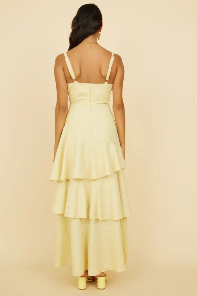 Red Carpet Entrance Maxi Dress